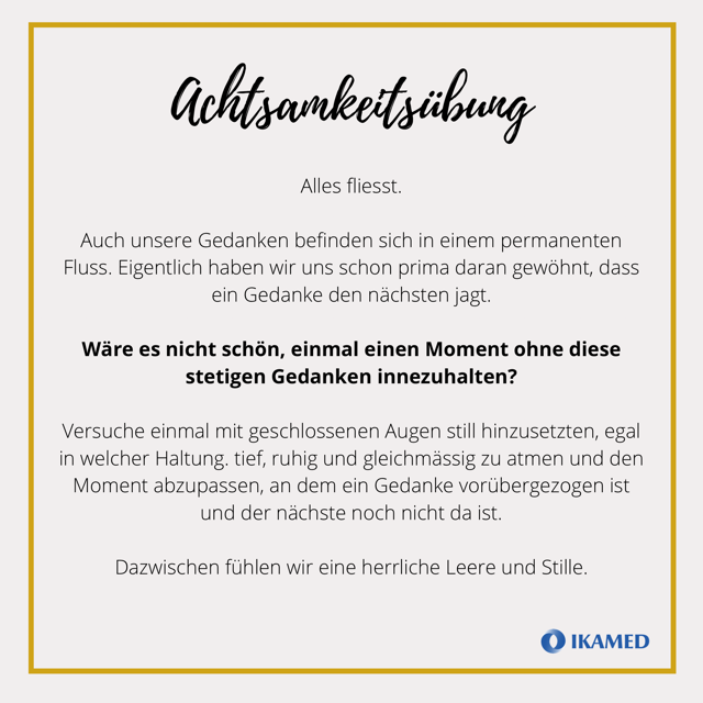 Achtsamkeitsübung